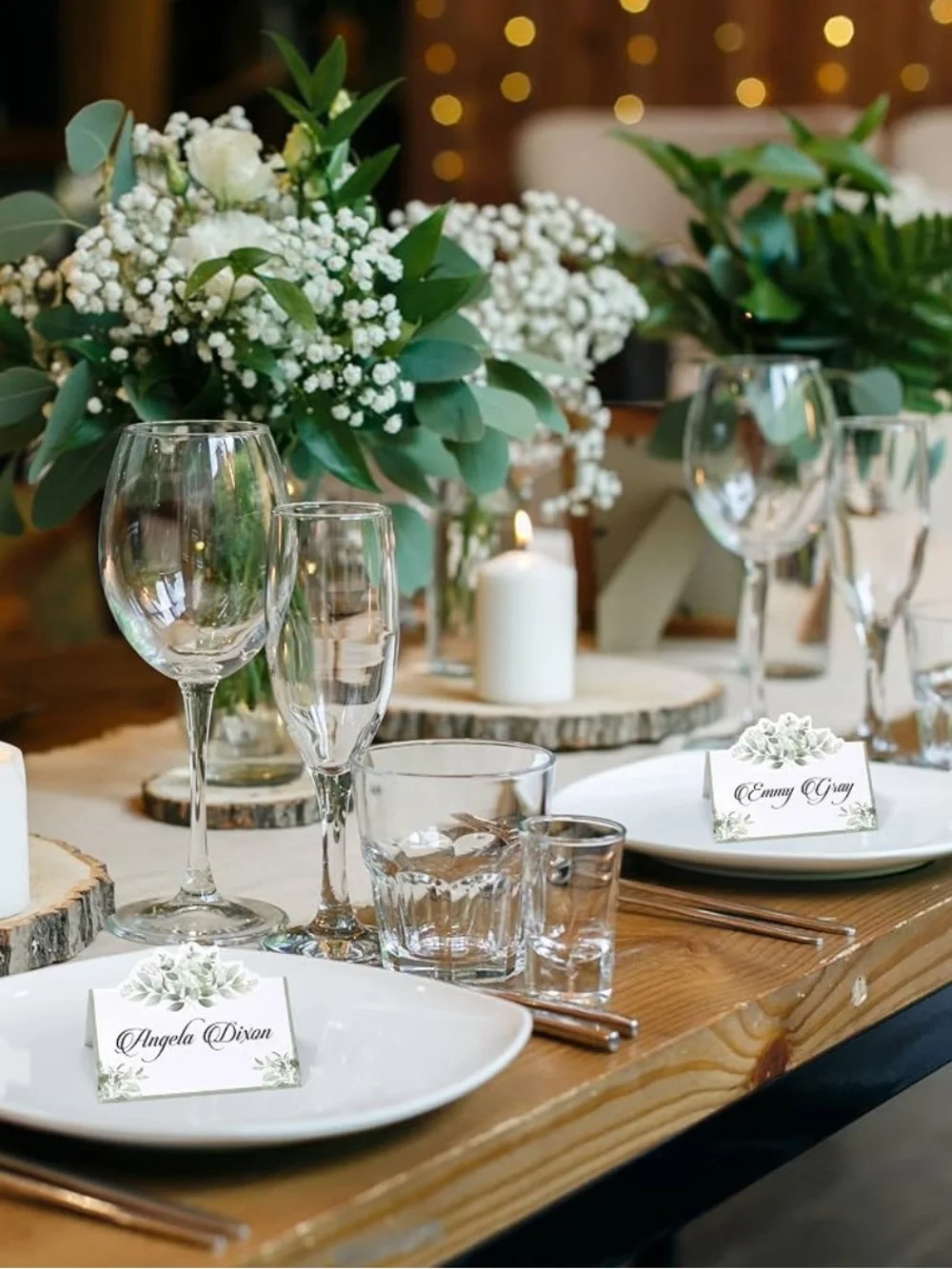 Gift Boutique eucalyptus placecards